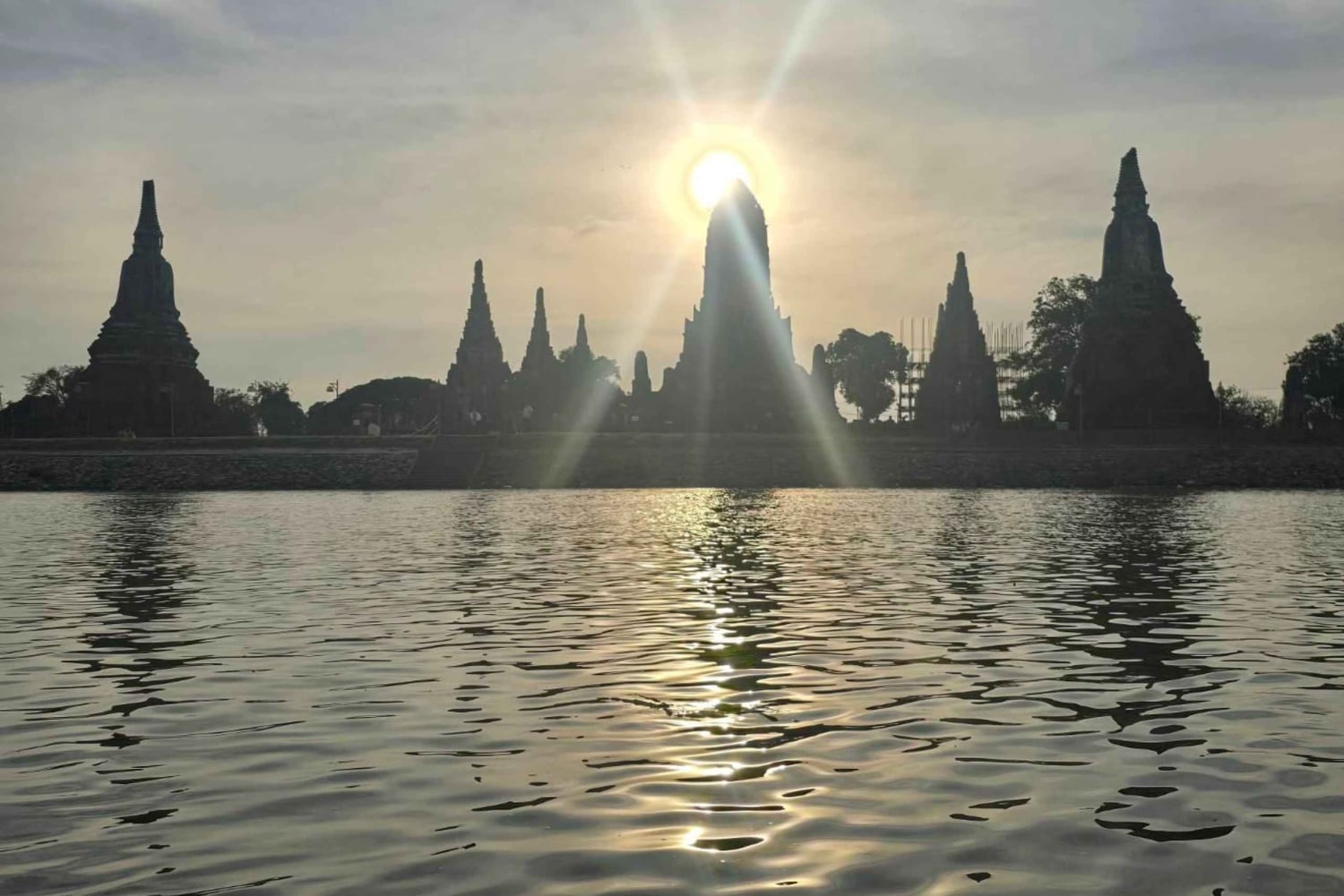 Da Bangkok: Tour pomeridiano della serenità e giro in barca di Ayutthaya