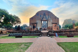 Da Bangkok: Tour pomeridiano della serenità e giro in barca di Ayutthaya