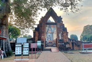 Da Bangkok: Tour pomeridiano della serenità e giro in barca di Ayutthaya