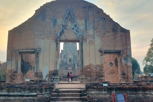 Da Bangkok: Tour pomeridiano della serenità e giro in barca di Ayutthaya
