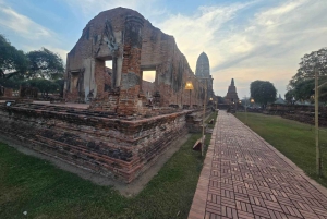 Da Bangkok: Tour pomeridiano della serenità e giro in barca di Ayutthaya