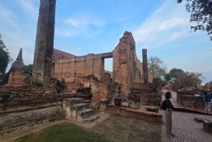 Da Bangkok: Tour pomeridiano della serenità e giro in barca di Ayutthaya
