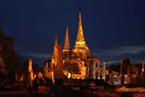 Da Bangkok: Tour pomeridiano della serenità e giro in barca di Ayutthaya