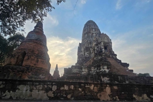 Da Bangkok: Tour pomeridiano della serenità e giro in barca di Ayutthaya