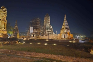 Da Bangkok: Tour pomeridiano della serenità e giro in barca di Ayutthaya