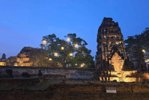 Da Bangkok: Tour pomeridiano della serenità e giro in barca di Ayutthaya