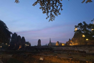Da Bangkok: Tour pomeridiano della serenità e giro in barca di Ayutthaya