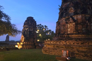 Da Bangkok: Tour pomeridiano della serenità e giro in barca di Ayutthaya