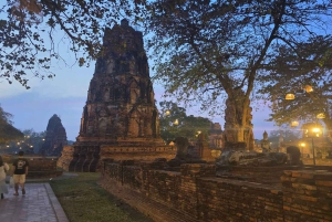 Da Bangkok: Tour pomeridiano della serenità e giro in barca di Ayutthaya
