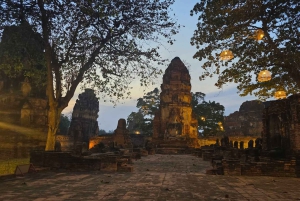 Da Bangkok: Tour pomeridiano della serenità e giro in barca di Ayutthaya