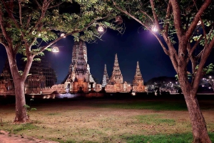 Da Bangkok: Tour pomeridiano della serenità e giro in barca di Ayutthaya