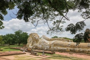 Fra Bangkok: Ayutthaya-dagstur med buss med elvecruise