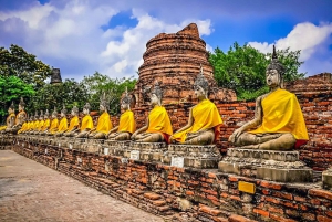 From Bangkok: Ayutthaya Day Tour by Car & Cruise in Spanish