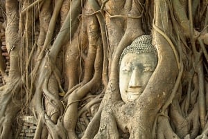 Au départ de Bangkok : Visite d'Ayutthaya + Déjeuner + Guide espagnol
