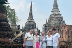 De Bangkok: Patrimônio histórico de Ayutthaya e passeio de barco (privativo)