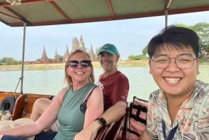 De Bangkok: Patrimônio histórico de Ayutthaya e passeio de barco (privativo)