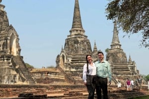 De Bangkok: Patrimônio histórico de Ayutthaya e passeio de barco (privativo)