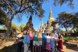 De Bangkok: Patrimônio histórico de Ayutthaya e passeio de barco (privativo)