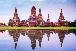 Bangkok: Excursão guiada de viagem de 1 dia aos templos de Ayutthaya, Património Mundial da UNESCO