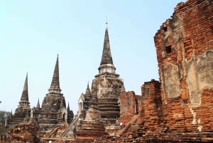 Bangkok: Excursão guiada de viagem de 1 dia aos templos de Ayutthaya, Património Mundial da UNESCO