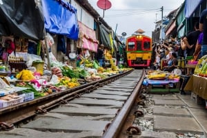 Från Bangkok: Damnoen- och Maeklong-marknaderna Privat transfer