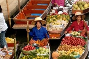 Fra Bangkok: Damnoen- og Maeklong-markedene - privat transport