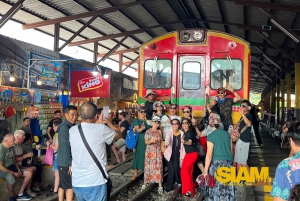 Из Бангкока: экскурсия на плавучий рынок Дамноен и железнодорожный рынок