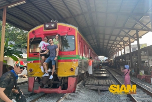 Из Бангкока: экскурсия на плавучий рынок Дамноен и железнодорожный рынок