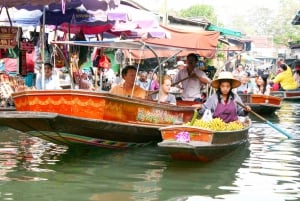 From Bangkok: Damnoen Saduak and Train Market Private Tour