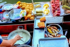 Bangkok: Damnoen-Saduak-Tour & Mae-Klong-Zugmarkt (Spanisch)