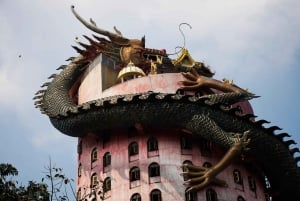 Från Bangkok: Don Wai-marknaden, Wat Samphran och Lotus Café-tur