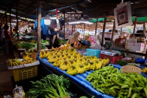Vanuit Bangkok: Don Wai-markt, Wat Samphran & Lotus Café-tour