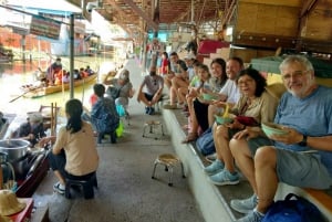 From Bangkok: Floating and Railway Markets Tour