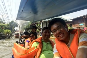 From Bangkok: Floating and Railway Markets Tour
