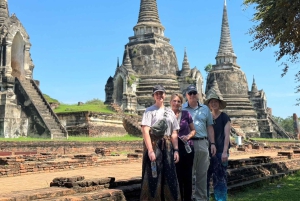 Z Bangkoku: Wycieczka 1-dniowa na pływający targ i do Ayutthaya