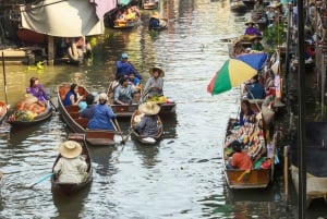 Von Bangkok aus: Privater Tagestour zum schwimmenden Markt und Ayutthaya