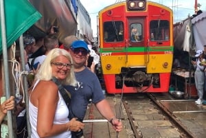 Fra Bangkok: Tur til flydende markeder og jernbanemarkeder og kokosnøddegård