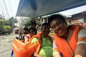 Fra Bangkok: Tur til flydende markeder og jernbanemarkeder og kokosnøddegård