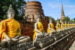 From Bangkok: Iconic Ayutthaya Tour By Rail, Road, and River