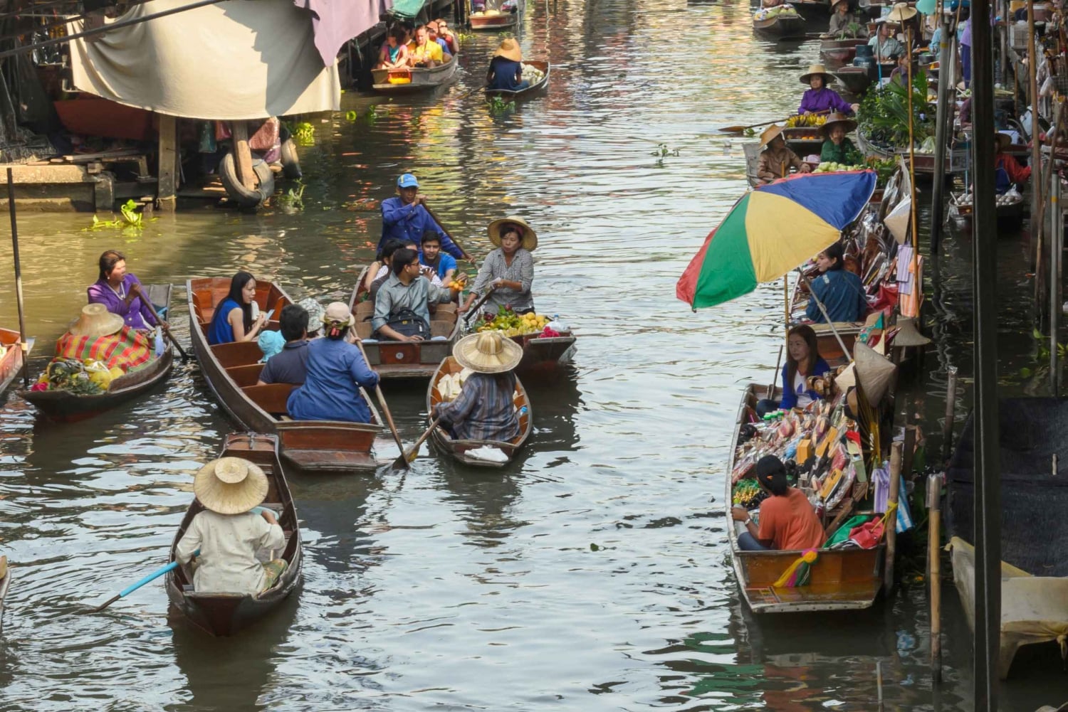 Au départ de Bangkok : Kanchanaburi avec visite du marché flottant