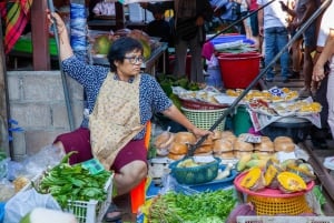 From Bangkok: Maeklong Railway and Floating Market Food Tour