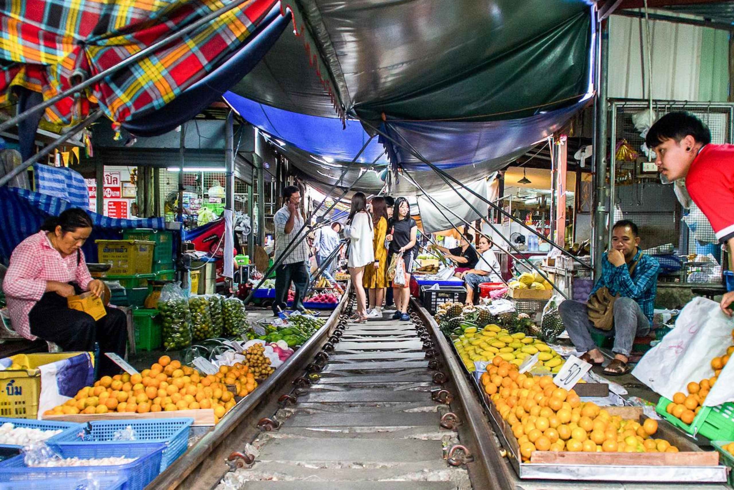 From Bangkok: Private Car Hire to Maeklong Railway Market