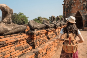 Z Bangkoku: prywatna wycieczka z przewodnikiem po 6 świątyniach Ayutthaya