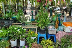 Bangkokista : Taling Chanin kelluvat markkinat tiikkiveneellä