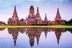 Bangkok: Excursão guiada de viagem de 1 dia aos templos de Ayutthaya, Património Mundial da UNESCO