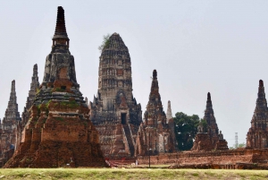Bangkok: Excursão guiada de viagem de 1 dia aos templos de Ayutthaya, Património Mundial da UNESCO