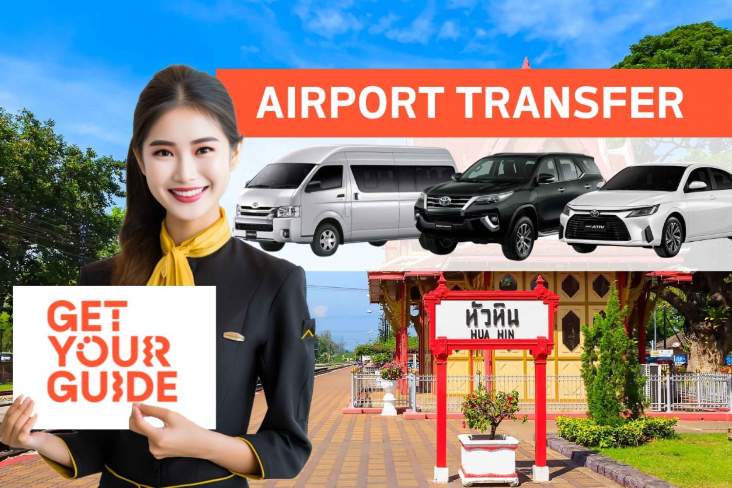 Hua Hin: Privat transfer från/till Suvarnabhum Airport (BKK)