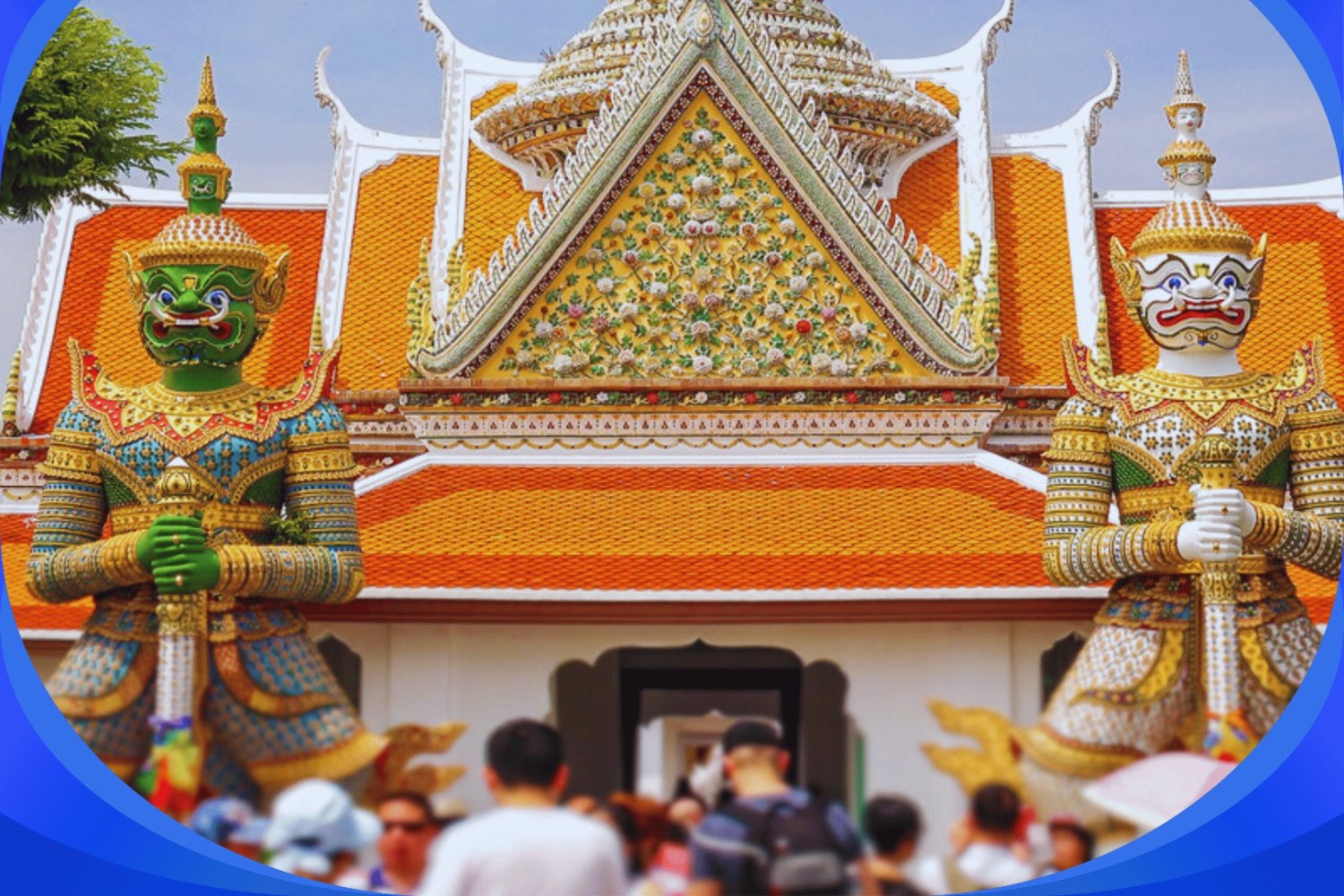 Heldagstur til templer i Bangkok med en professionel chauffør.