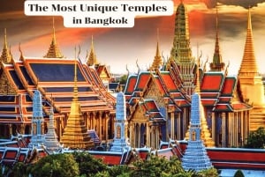 Heldagstur til templer i Bangkok med en professionel chauffør.