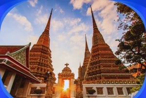 Heldagstur til templer i Bangkok med en professionel chauffør.